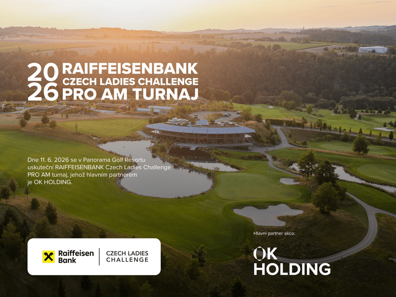 OK HOLDING je hlavním partnerem turnaje RAIFFEISENBANK Czech Ladies Challenge PRO AM 2026